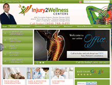 Tablet Screenshot of injury2wellness.com